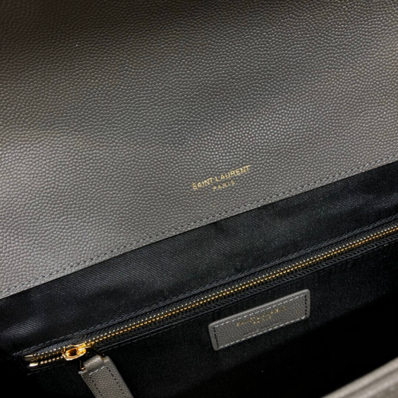 Saint Laurent Grain Leather Large Envelope Chain Bag 396910 Easybags4618