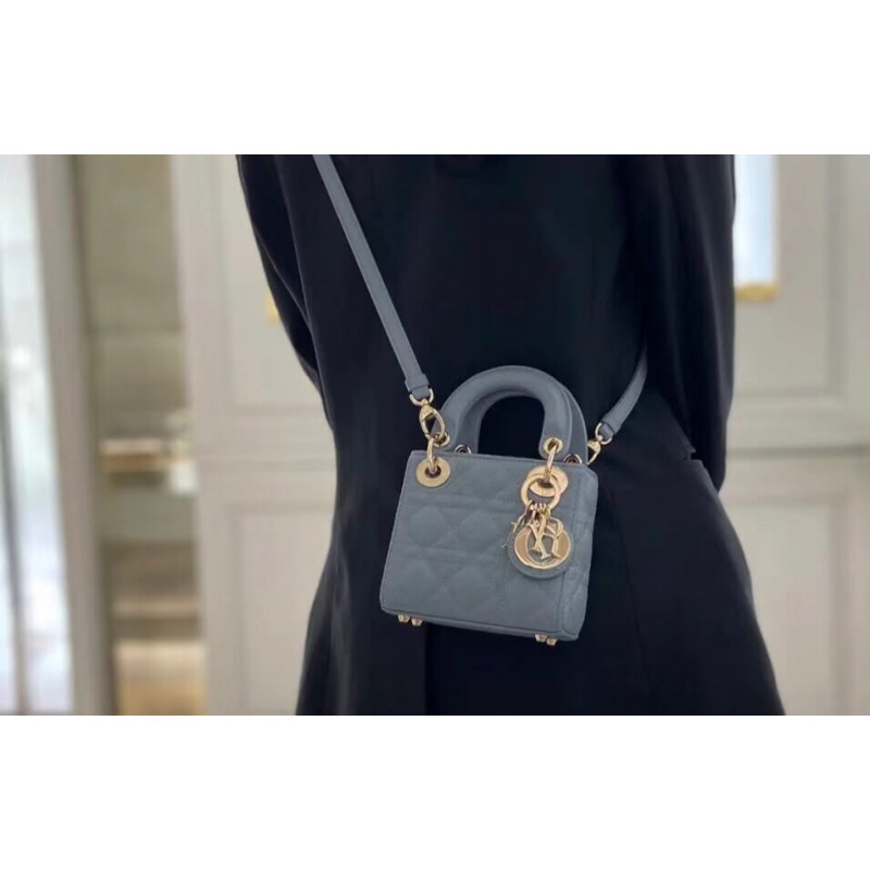 Christian Dior Micro Lady Dior Bag Cannage Lambskin S0856 Easybags248833